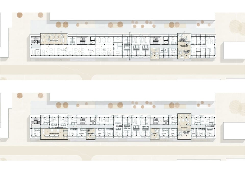 Grundriss 2.OG und 3.OG