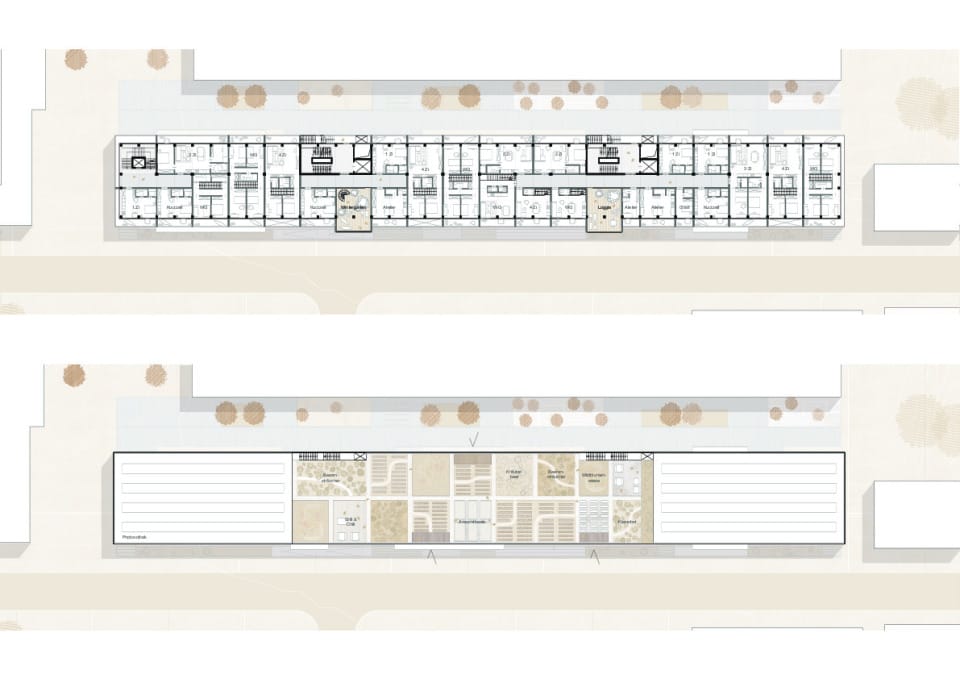 Grundriss 4.OG und Dach