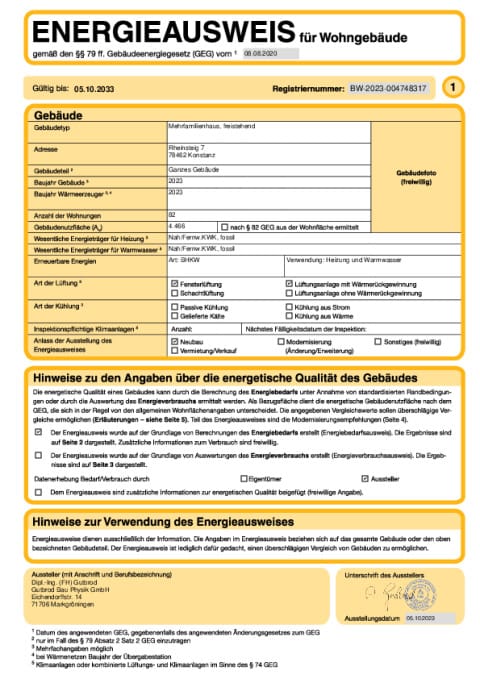 Energieausweis