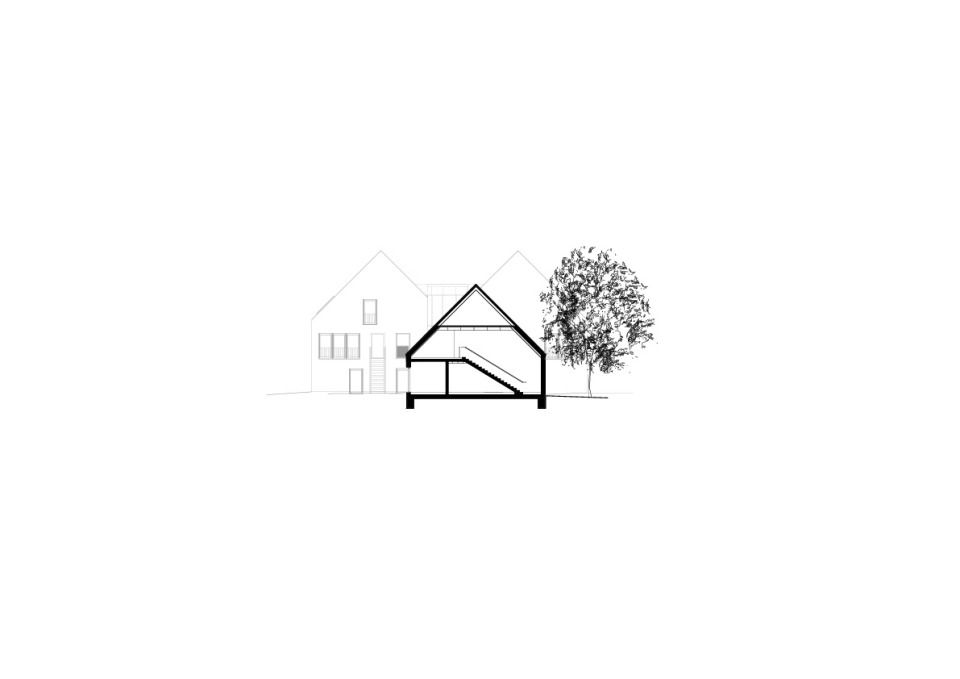 Querschnitt Gartenhaus 1:200