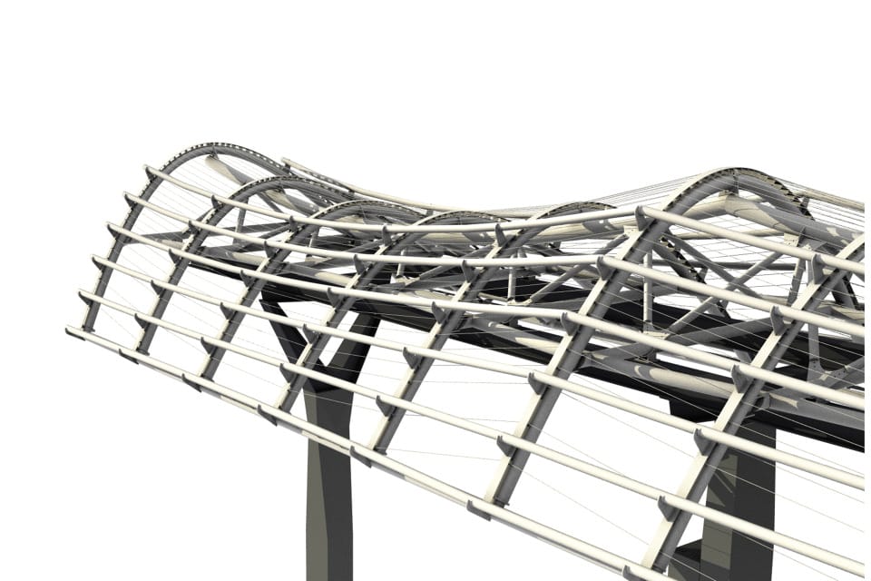 3D Detailentwurf Foliendach