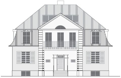 Ansicht Hauptfassade