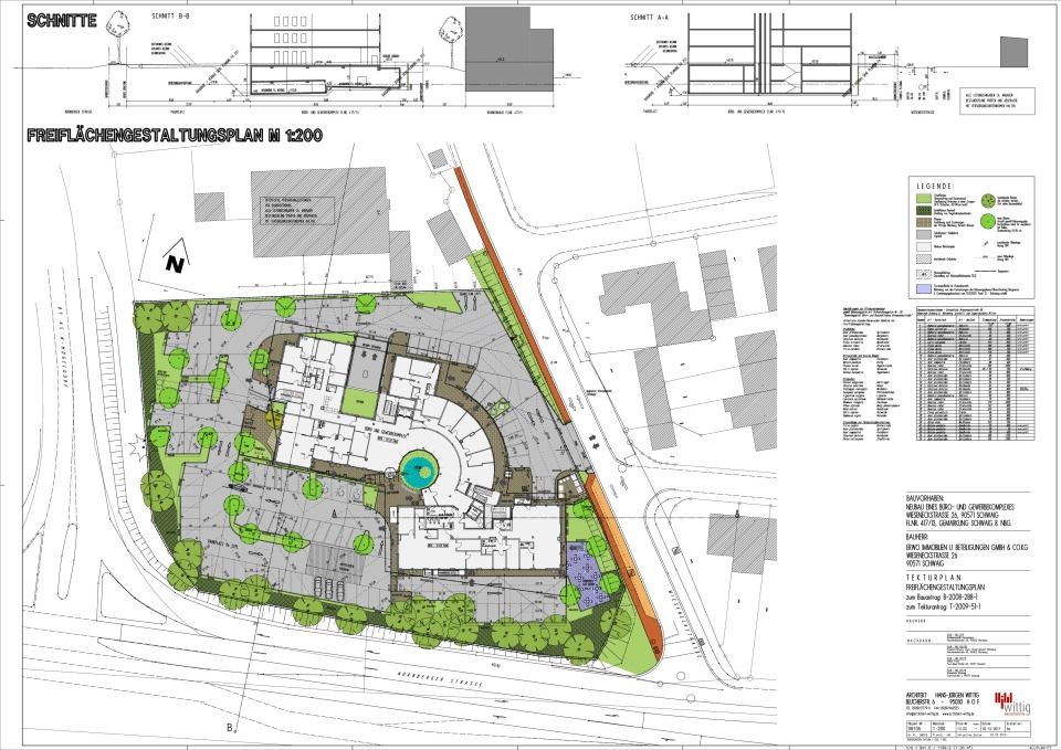 2. Tektuarantrag - Lageplan/Freiflächenplan