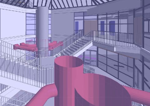 Universität Siegen, BIM Modell (interior)