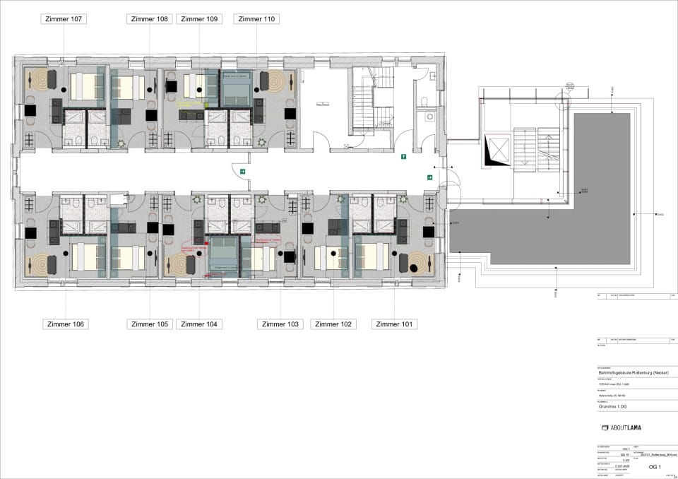 Grundriss 1.OG_Serviced Apartments