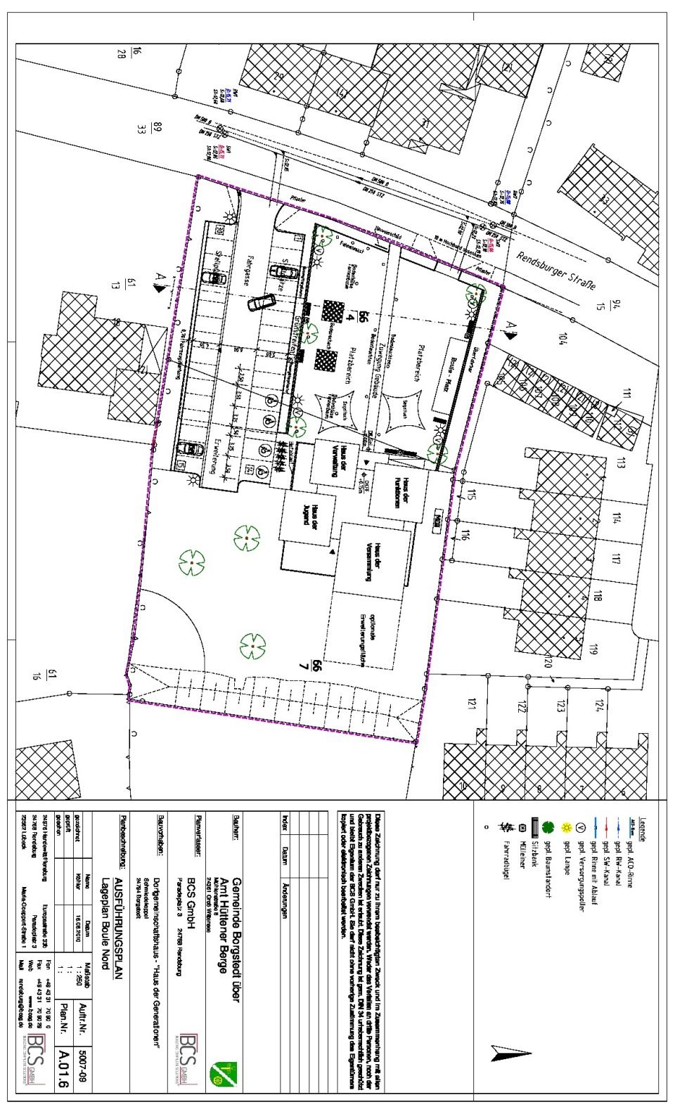 Lageplan Boule Nord