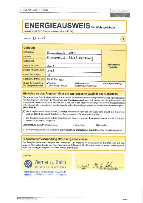 Energieausweis