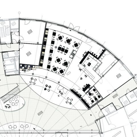Grundriss Café