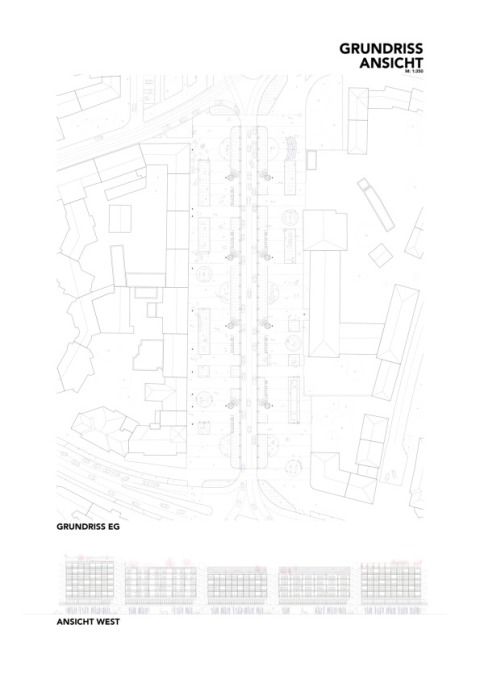 Grundriss EG und Ansicht
