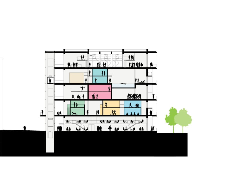 ARGE MVRDV & N-V-O Architekten_Werk12_Z04_Section for PR1