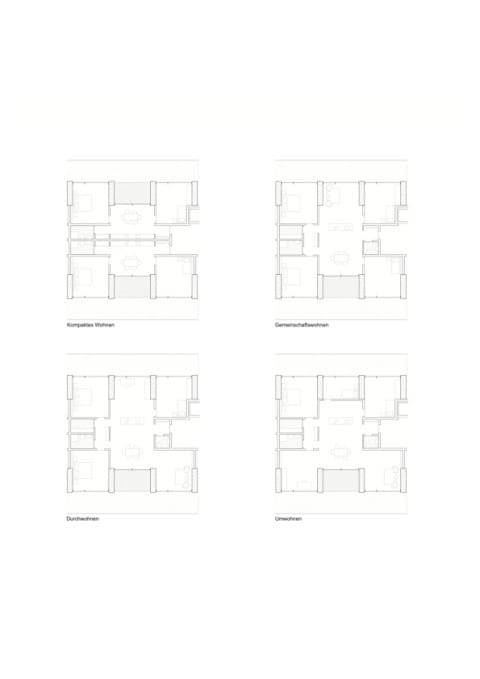 Grundrissflexibilität: Wohnformen