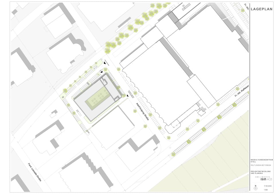 Lageplan M 1:500