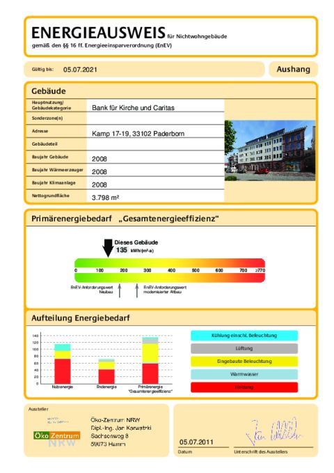 Energieausweis Aushang BKC