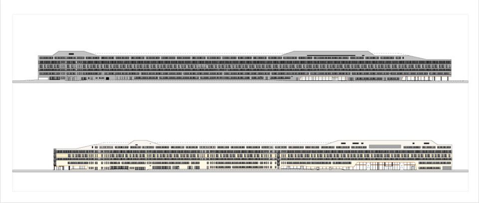 Abwicklung Fassade