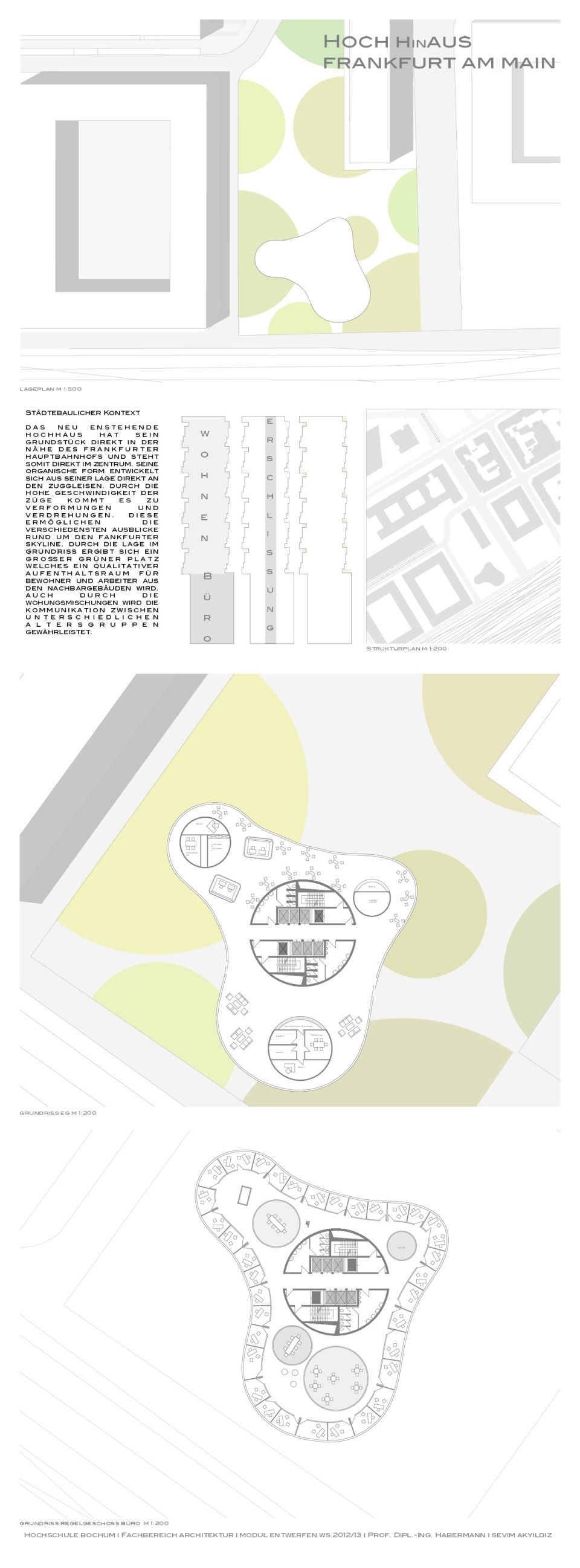 Lageplan, Grundriss EG