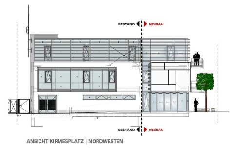 Ansicht Kirmesplatz | Nordwesten