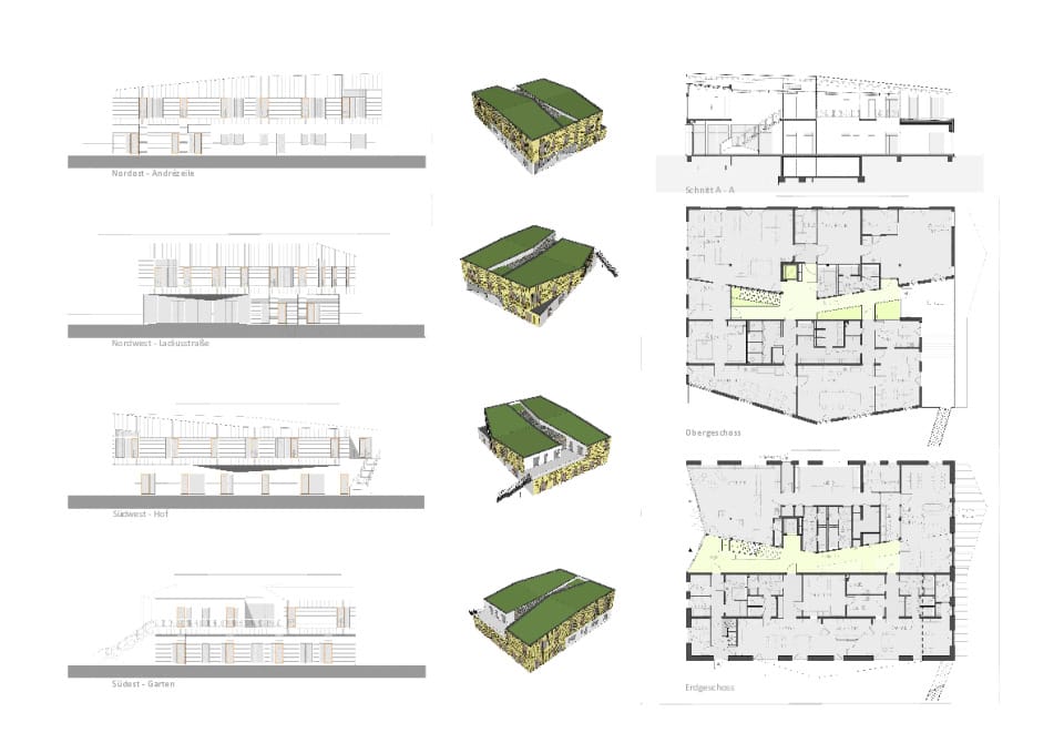 L19_Gebäudeplan, Grundrisse, Ansichten, Schnitt, Isometrien