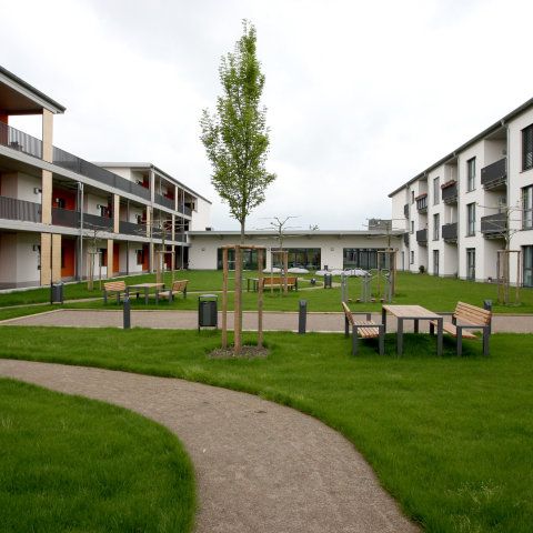 „Atrium“-Wohnanlage der Gemeinnützigen Baugenossenschaft Kelsterbach