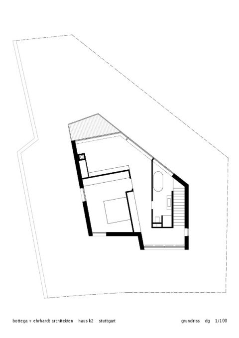 Haus K2 Grundriss DG M 1 | 100