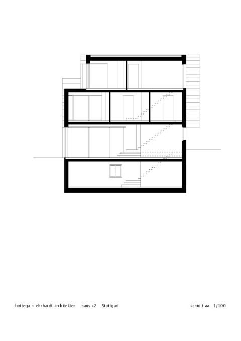 Haus K2 Schnitt 1 M 1 | 100