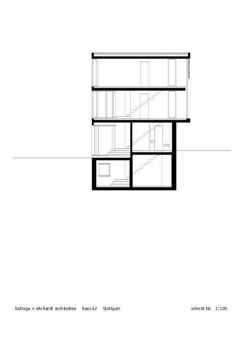 Haus K2 Schnitt 2 M 1 | 100