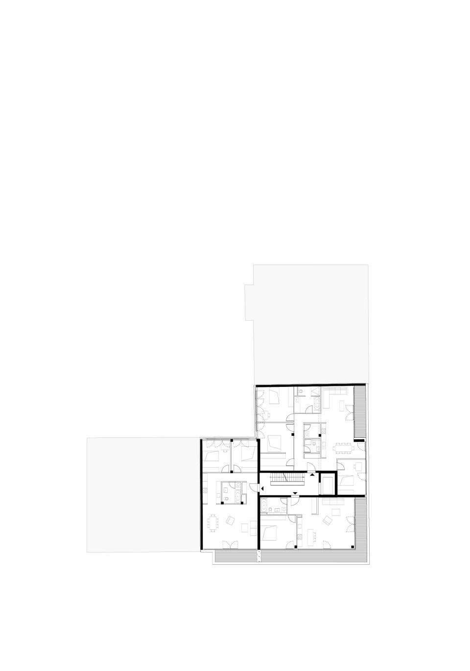 Regelgrundriss 1. und 3. Geschoss