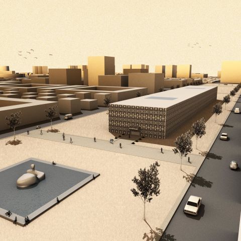 Sowetski I Library and Urban Design in Baku