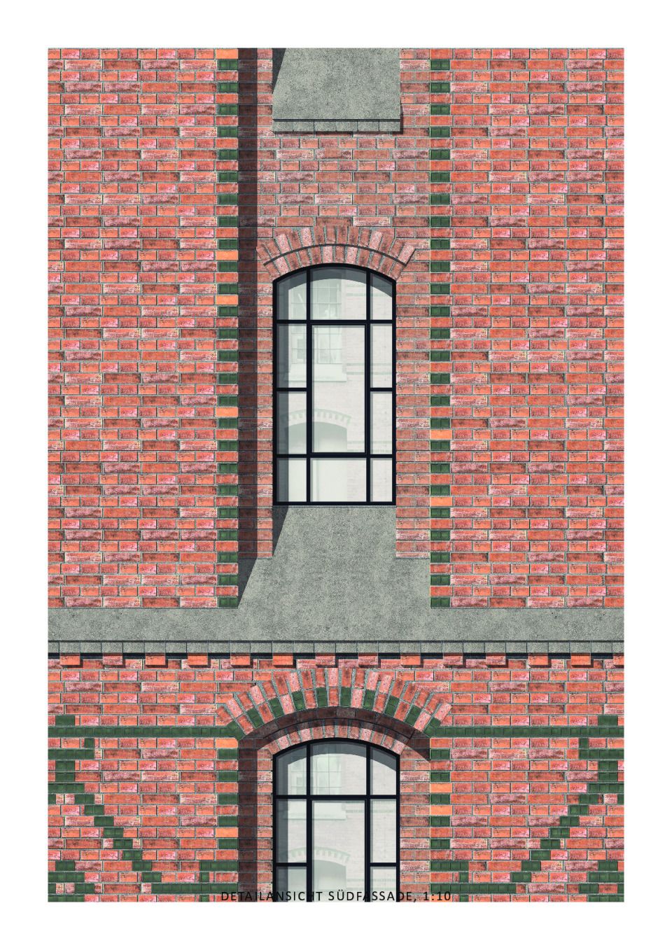 Detailansicht Südfassade
