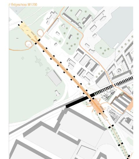 Erdgeschoss Brücke
