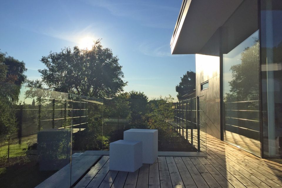 Abendstimmung Terrasse, Blick nach Westen