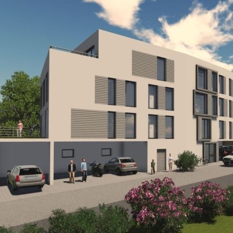neubau mehrfamilienhaus mit 8 pkw stellplätze im UG