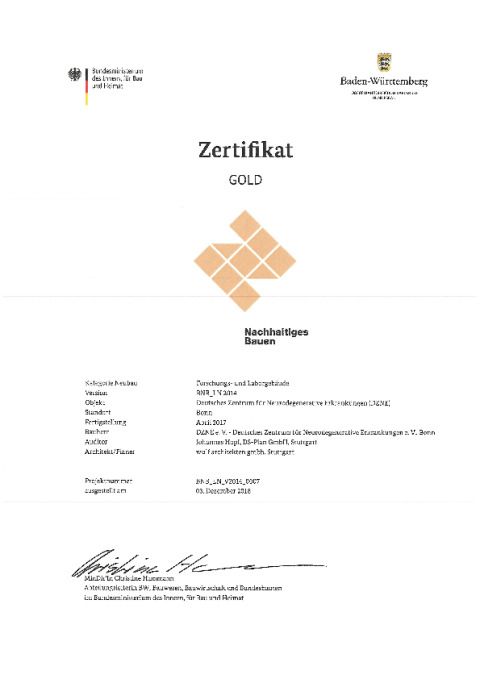 BNB Zertifikat Gold