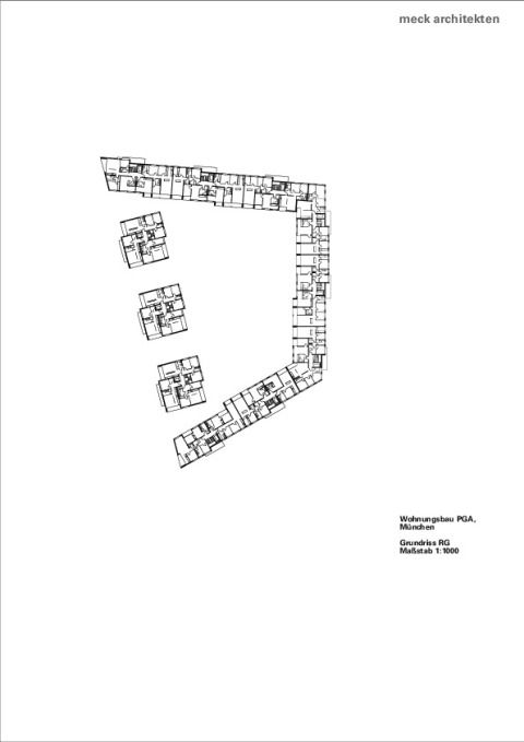 Grundriss Regelgeschoss M 1:1000