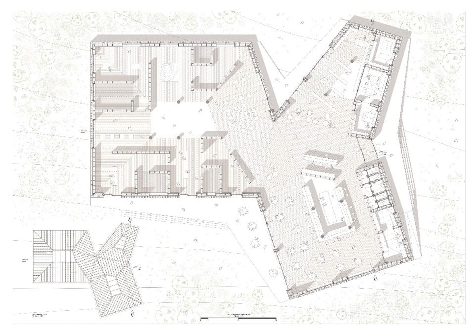 Grundriss des Besucherzentrum