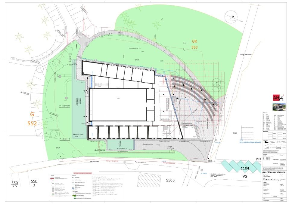 Lage und Freiflächenplan