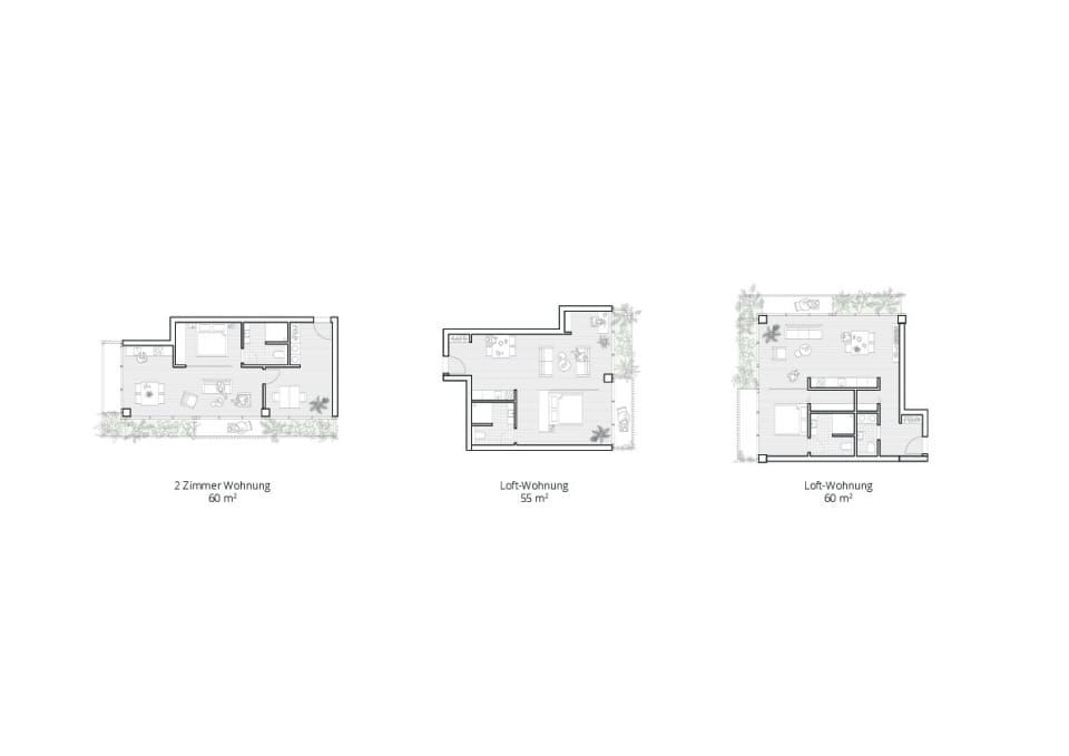 Grundrisse Wohnungsmix