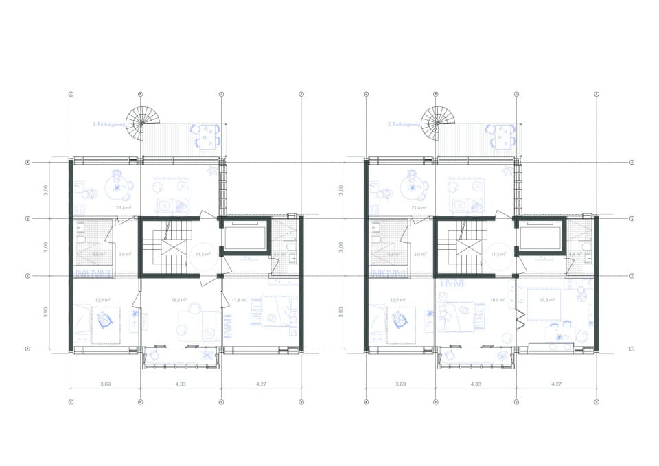 Grundriss Regelgeschosse