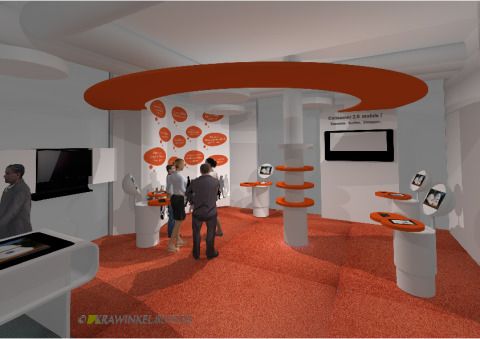 Rendering Umgestaltung Foyer