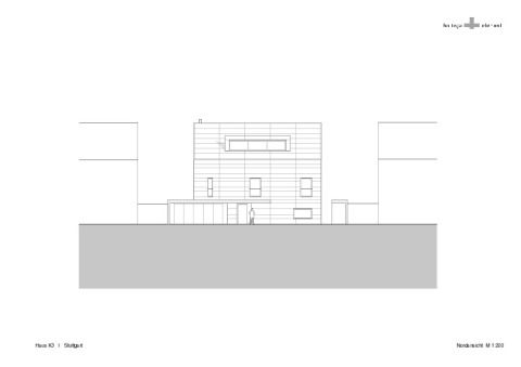 Haus K3 Nordansicht