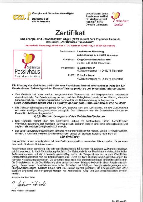 EZA-Zertifikat