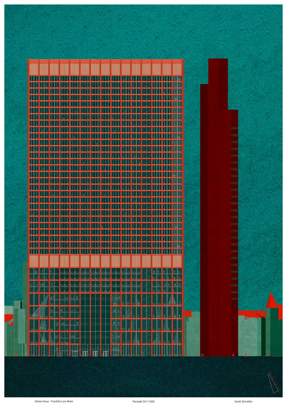 Fassade Ost - Tanz- und Theaterwerkstatt Frankfurt am Main