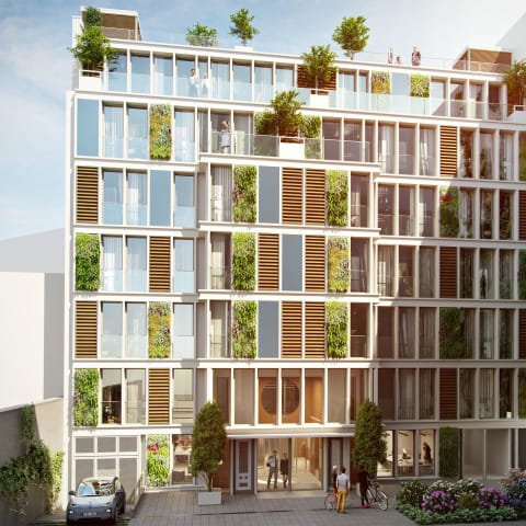 Innovatives Wohnbauprojekt mit urbaner Öko-Fassade
