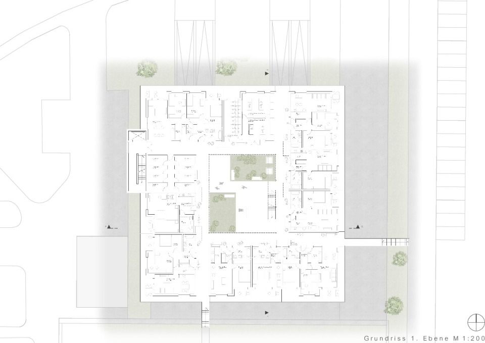 Grundriss 1. Ebene Neubau