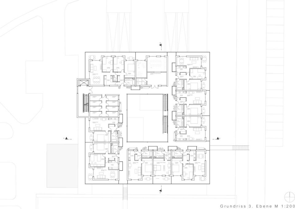 Grundriss 3. Ebene