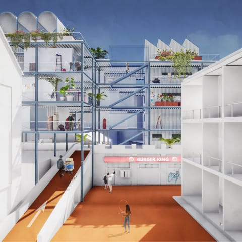 Meine Stadt, Mein Zuhause - Prototyp mit dem Blick vom Öffentlichen ins Private