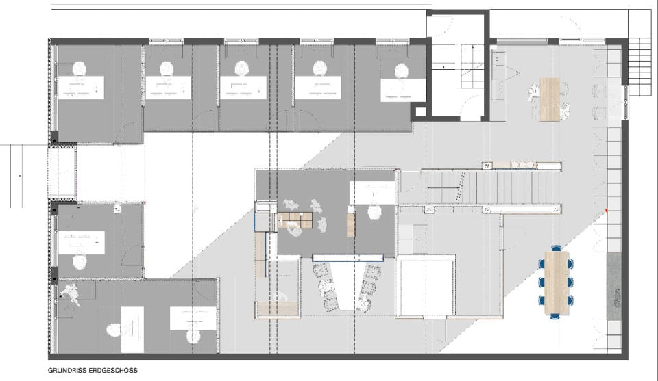 BU3 Grundriss EG / Bürofläche