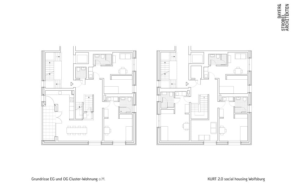 Grundriss Clusterwohnung