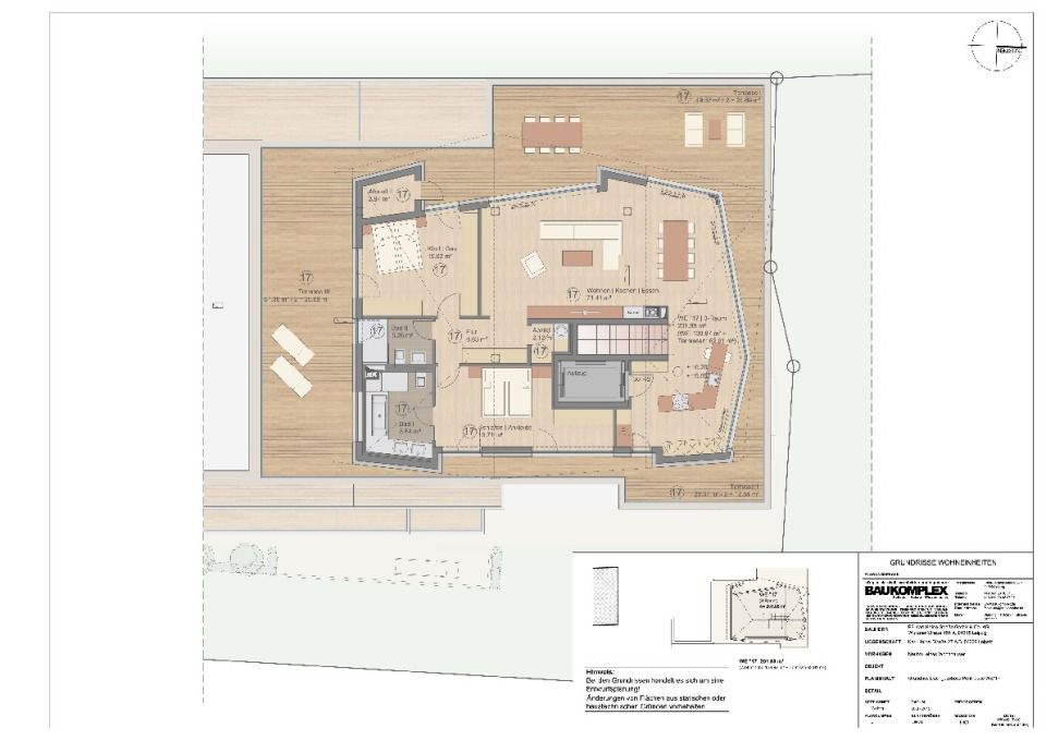 Grundriss Penthouse Chalet Heine