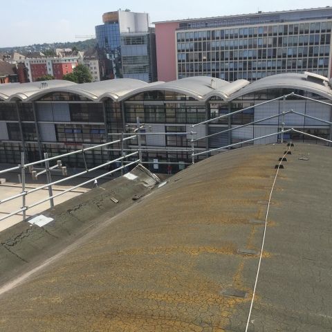 Holl Flachdachbau Tonnenförmiges Geschäftsgebäude