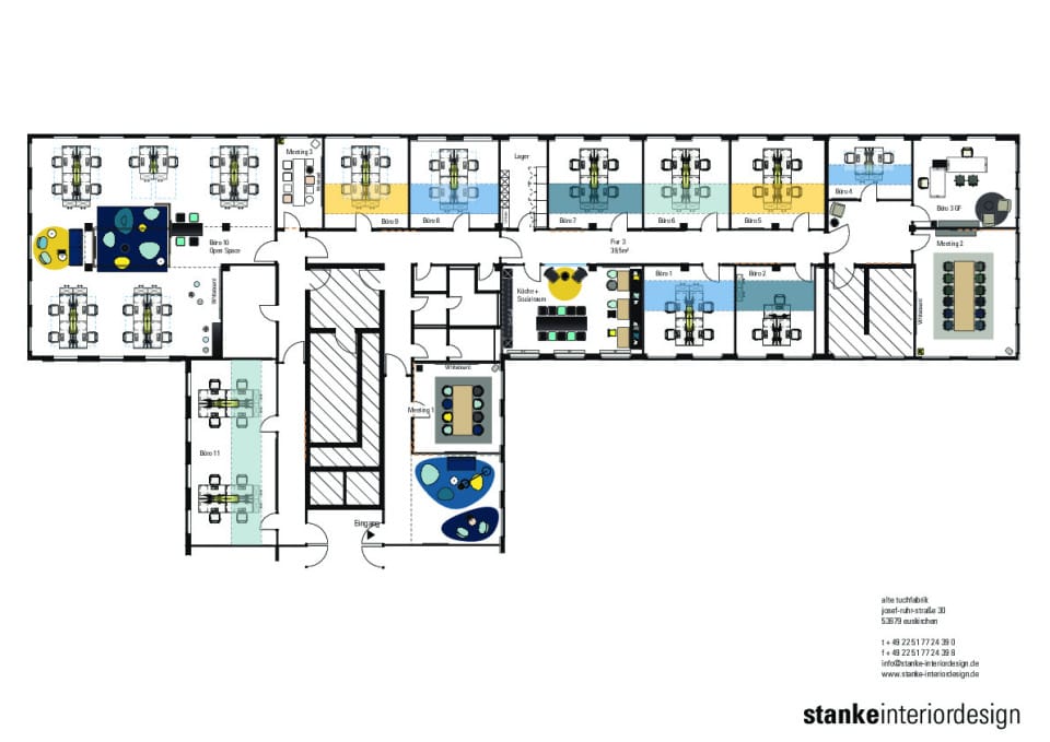 Grundriss Büroplanung